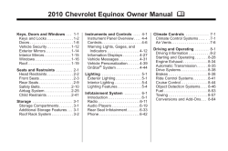 2010 Chevrolet Equinox Owner Manual