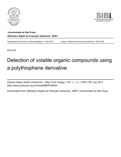Detection of volatile organic compounds using a