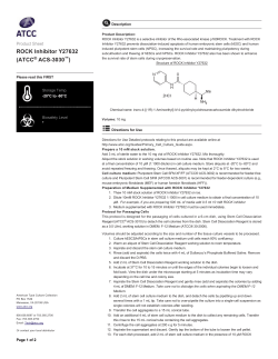 ROCK Inhibitor Y27632 (ATCC&reg; ACS3030&trade;)