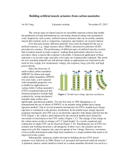 Building artificial muscle actuators from carbon nanotubes