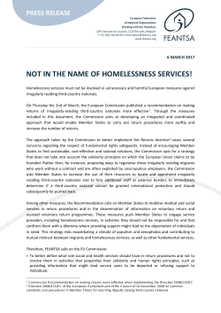 not in the name of homelessness services!