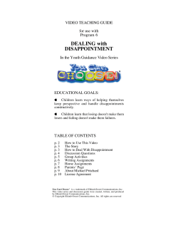 DEALING with DISAPPOINTMENT