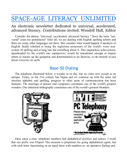 An electronic newsletter dedicated to universal