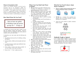 Store at least one gallon of drinking water per person per day for 7