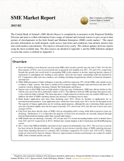 SME Market Report - Central Bank of Ireland