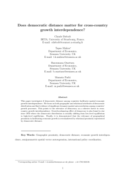 Does democratic distance matter for cross