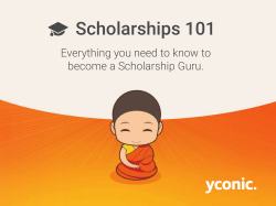 Scholarships 101 - yconic Online Support