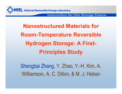 Nanostructured Materials for Room