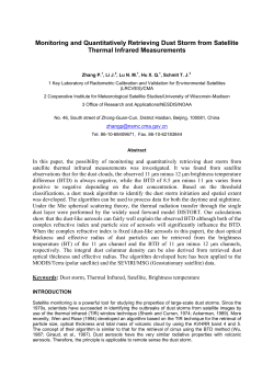 Guidelines for the preparation of final papers for EUMETSAT