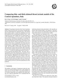Comparing thin- and thick-skinned thrust tectonic models