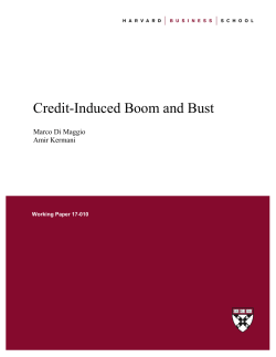 Credit-Induced Boom and Bust