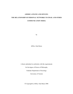 AMERICA ONLINE AND OFFLINE