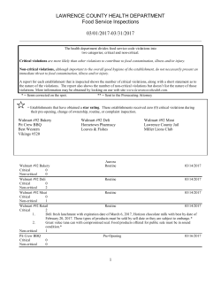 March - Lawrence County Health Department