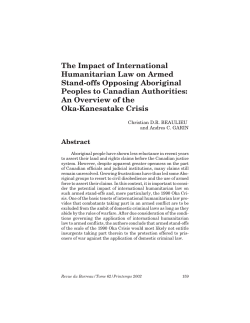 The Impact of International Humanitarian Law on Armed Stand