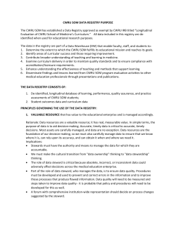 Data Registry Description