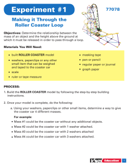STEM Explorations Roller Coaster Experiment 1 Coaster