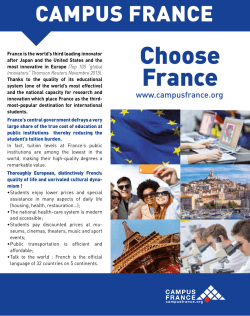 Choose France - Description
