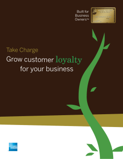 Grow customer loyalty for your business