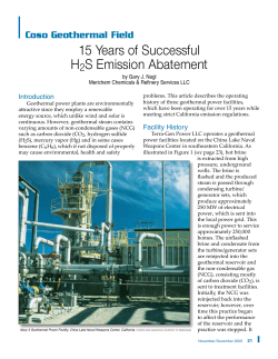 15 Years of Successful H2S Emission Abatement