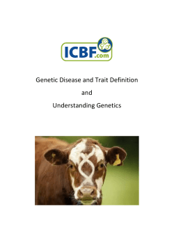 Disease and Trait Information for IDB Genotyped Animals in
