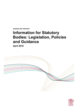 Information for Statutory Bodies