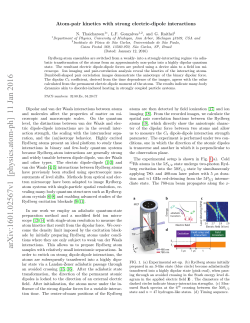 Atom-pair kinetics with strong electric