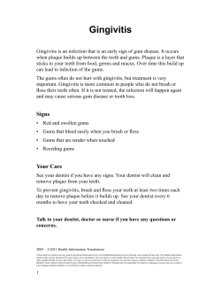 Gingivitis - Health Information Translations