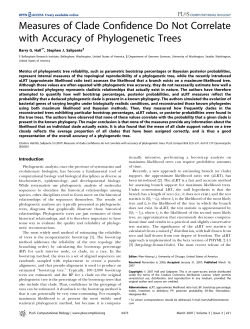 Measures of Clade Confidence Do Not Correlate with Accuracy of