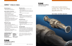 TEAMMATE&trade; II Axles at a Glance Inboard planetary axles