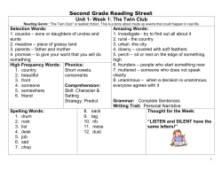 Unit 4 Week 3 Soil - Amphitheater Public Schools