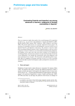 Preliminary page and line breaks