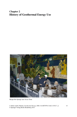 History of Geothermal Energy Use