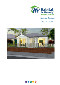 annual report - Habitat For Humanity Australia