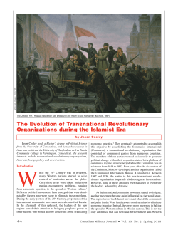 The Evolution of Transnational Revolutionary Organizations during