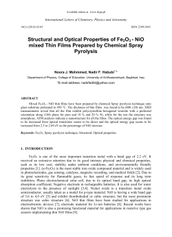 Structural and Optical Properties of Fe2O3