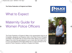 Maternity - Hampshire Police Federation