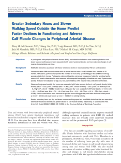 Greater Sedentary Hours and Slower Walking Speed Outside the