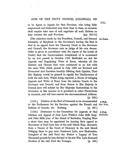 ACTS OF THE PRIVY COUNCIL (COLONIAL). 633 1711. to be