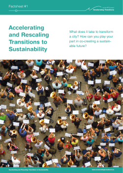 brief overview - Accelerating Transitions