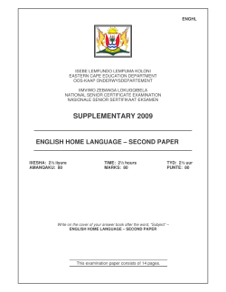 Suppl Eng HL 2009 P2