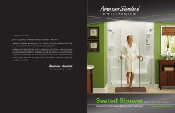 Safety Shower Sell Sheet - American Standard ProSite