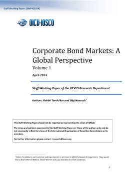 Corporate Bond Markets - True Sale International