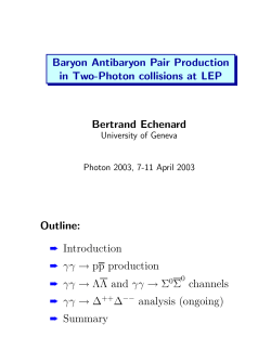 Baryon Antibaryon Pair Production in Two