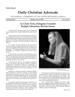 News and Features - General Conference 2000