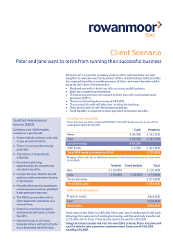 SSAS commercial property client scenario