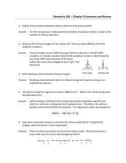 Chemistry 102 &ndash; Chapter 9 Summary and Review
