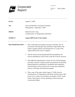 August 27, 2009 - City of Mississauga