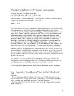 Syllabus - Center for Latin American Studies