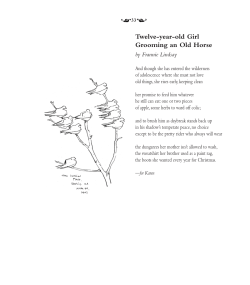 Poem - Twelve Year Old Girl and Essay