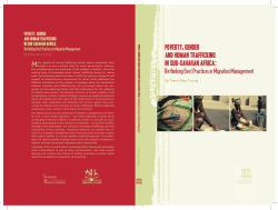 Poverty, gender and human trafficking in Sub-Saharan